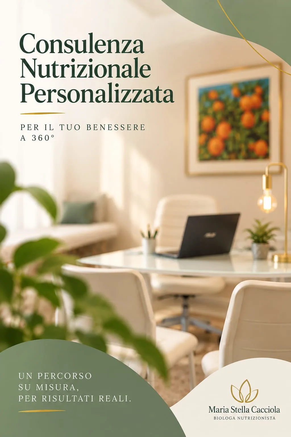 Consulenza nutrizionale personalizzata — lo studio della Dott.ssa Cacciola